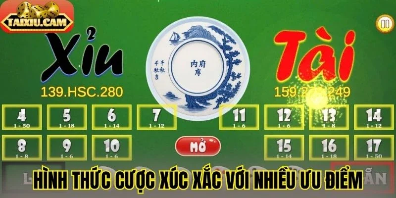 Hình thức cược xúc xắc với nhiều ưu điểm