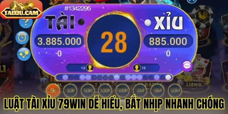 Luật tài xỉu 79WIN dễ hiểu, bắt nhịp nhanh chóng