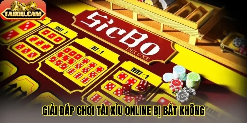 Giải đáp chơi tài xỉu online bị bắt không