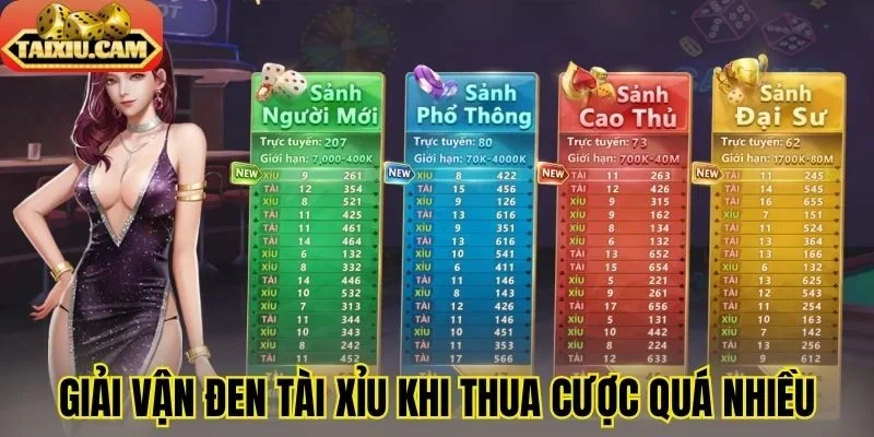 Giải vận đen tài xỉu khi thua cược quá nhiều 