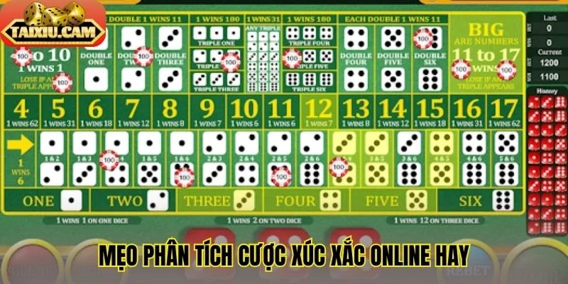 Mẹo phân tích cược xúc xắc online hay