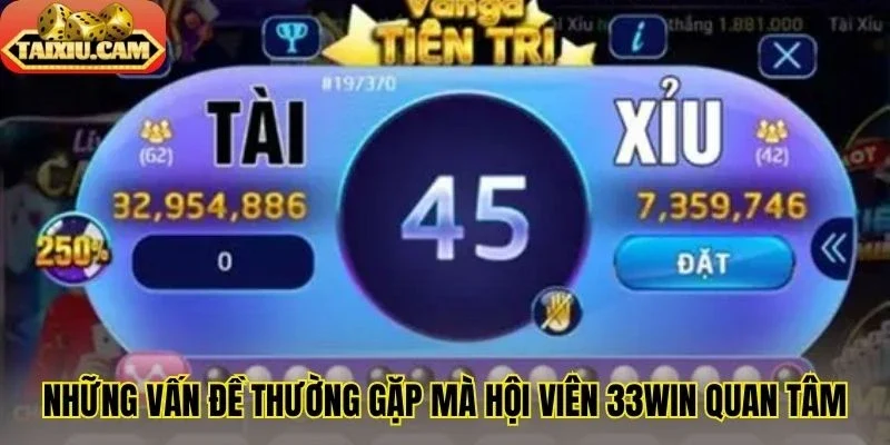 Những vấn đề thường gặp mà hội viên 33Win quan tâm