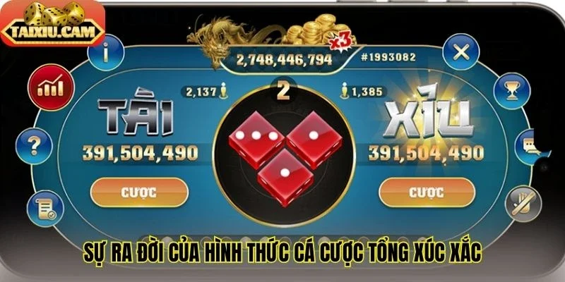 Sự ra đời của hình thức cá độ tổng xúc xắc