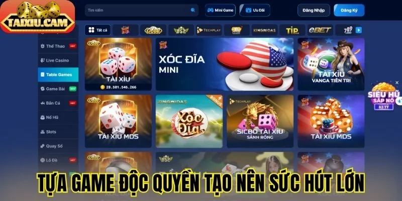 Tựa game độc quyền tạo nên sức hút lớn