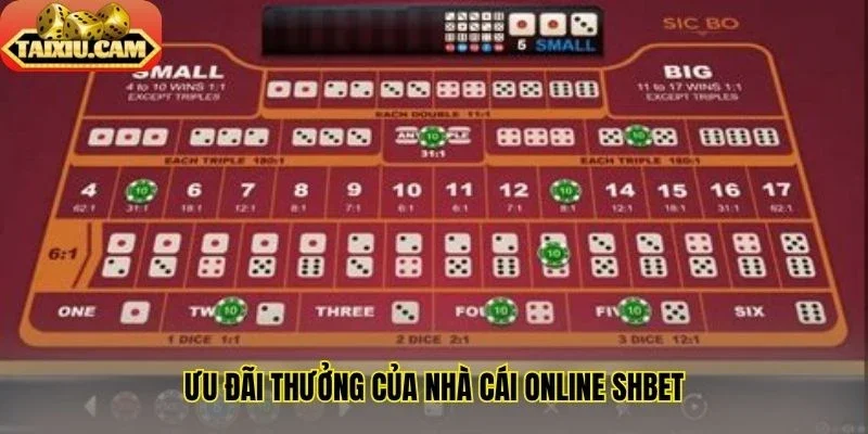 Ưu đãi thưởng của nhà cái online SHBet
